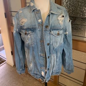 Distressed Denim Jacket